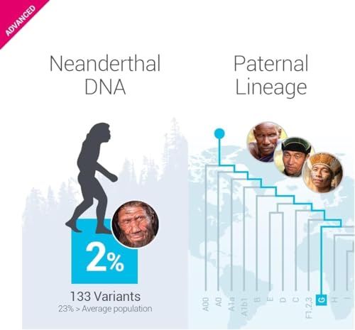 tellmeGen DNA Test Advanced Duo - 2 DNA Tests for Couple Genetic Testing (Ancestry - Health - Personal Traits - Wellness) Genetic Compatibility Testing - More 400 Lifetime Updated Online Reports