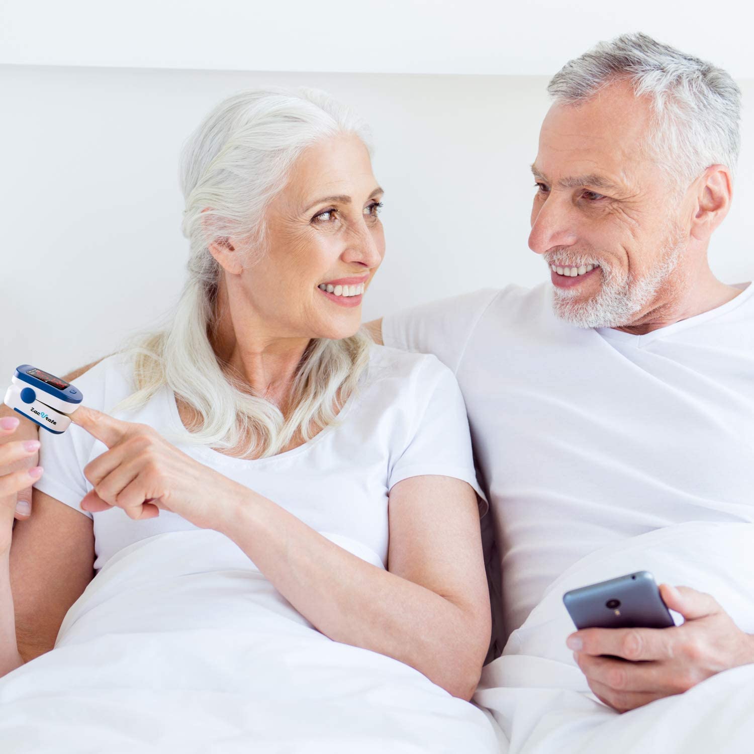 Zacurate 500BL Fingertip Pulse Oximeter Արյան թթվածնի հագեցվածության մոնիտոր՝ ներառված մարտկոցներով (մուգ կապույտ)