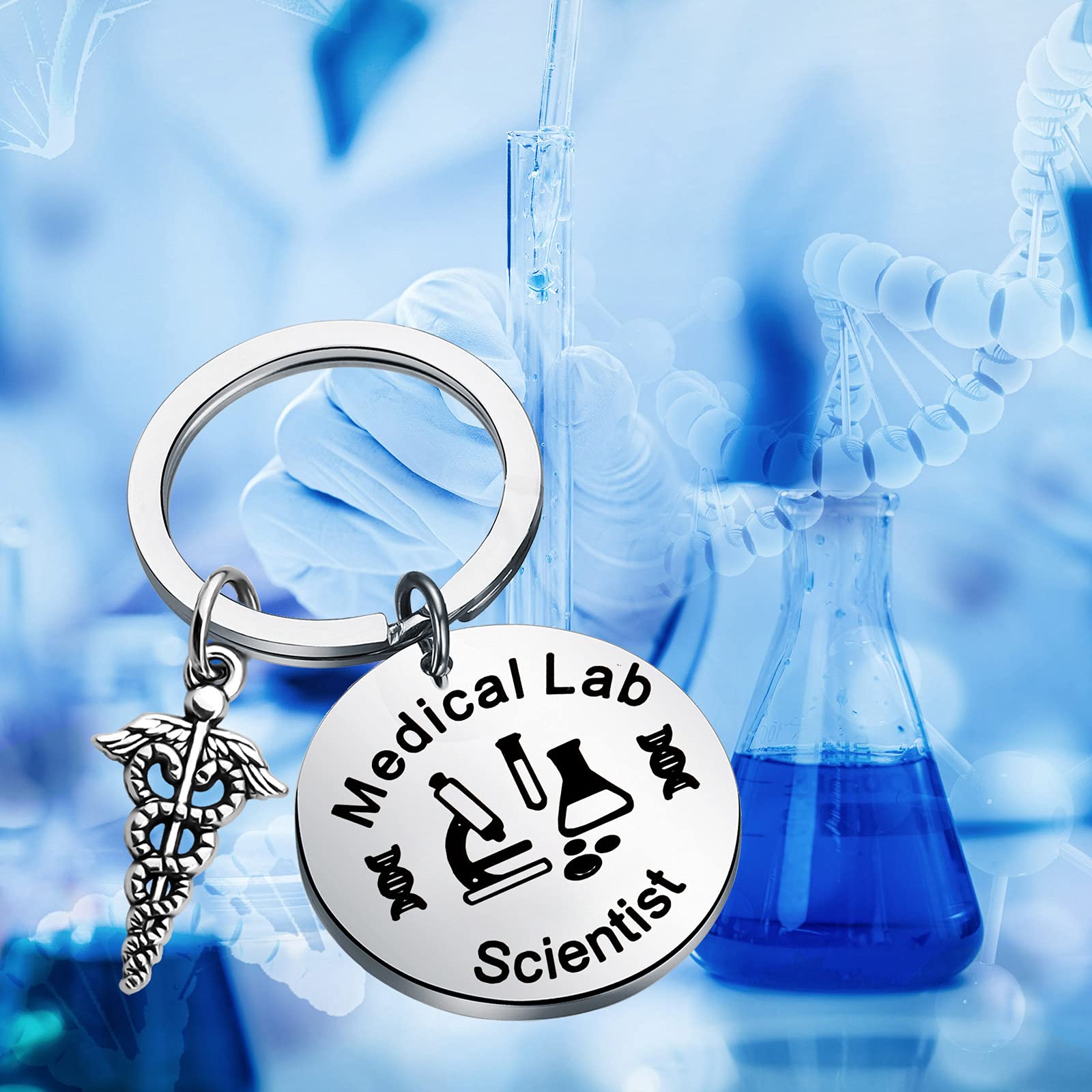 TGBJE Medical Lab Scientist Gift Medical Lab Scientist Keychain Lab Assistant Gift Medical Laboratory Scientist Gift (Lab Scientist)