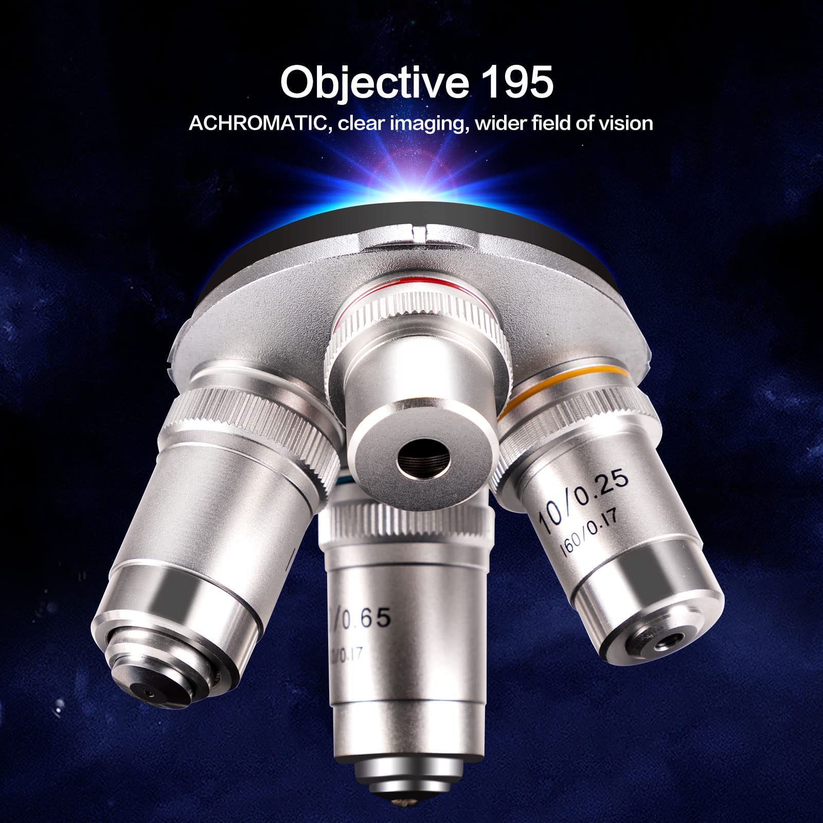 Compound trinocular Microscope, 40X-5000X Magnification