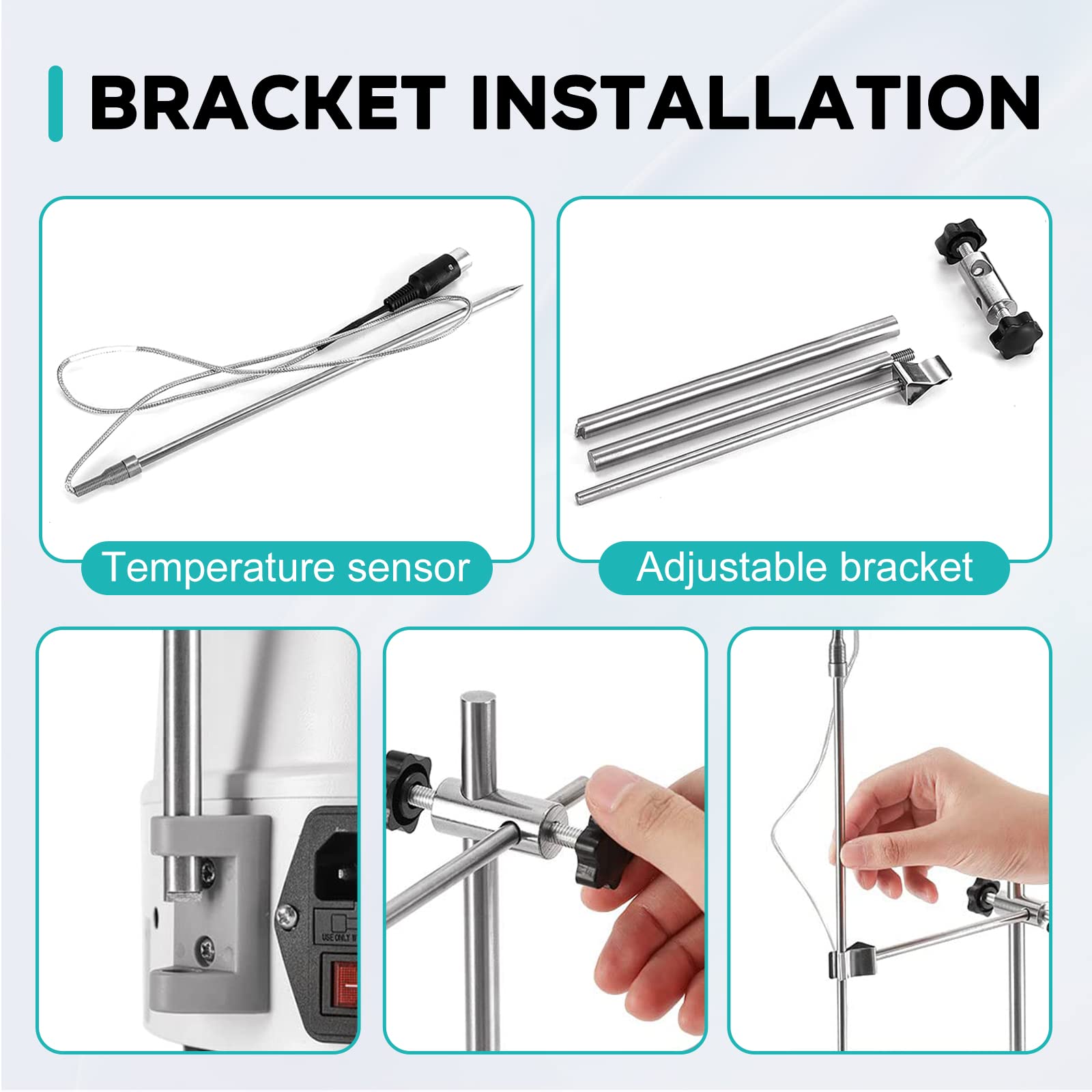 LAB FISH Laboratory Heating Mantle 500ml Thermocouple Magnetic Stirring Mixer,Lab Thermostatic Heater with Temperature Control Probe,Digital Display Timing Function,250W