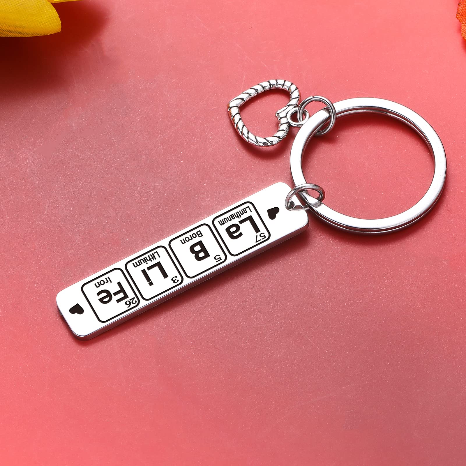 ZQEOU Lab Life Gift Laboratory Research Keychain Scientist Jewelry Hematology Keychain Phlebotomist Keychain Microbiology Keychain Scientist Gift Lab Life Keychain