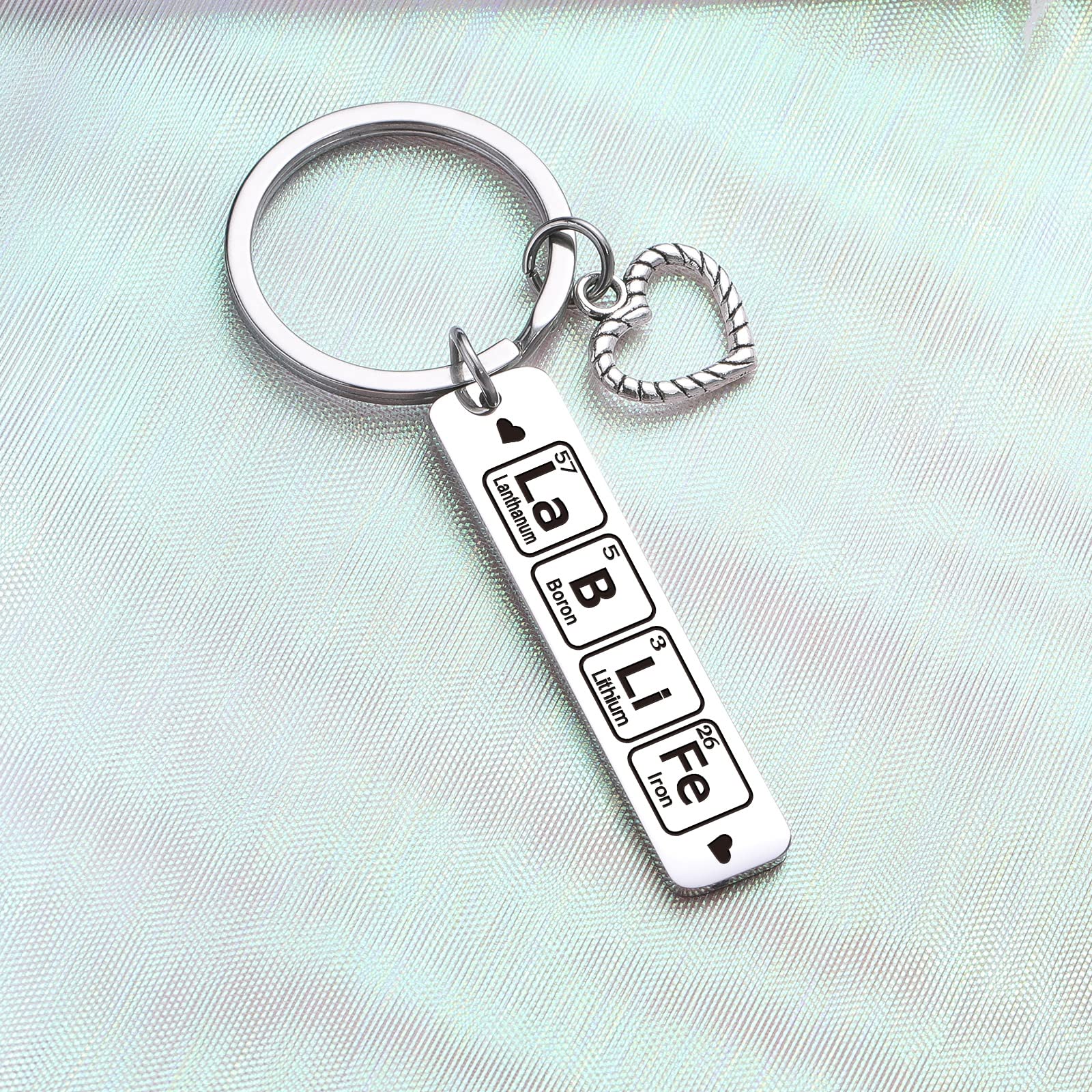 ZQEOU Lab Life Gift Laboratory Research Keychain Scientist Jewelry Hematology Keychain Phlebotomist Keychain Microbiology Keychain Scientist Gift Lab Life Keychain