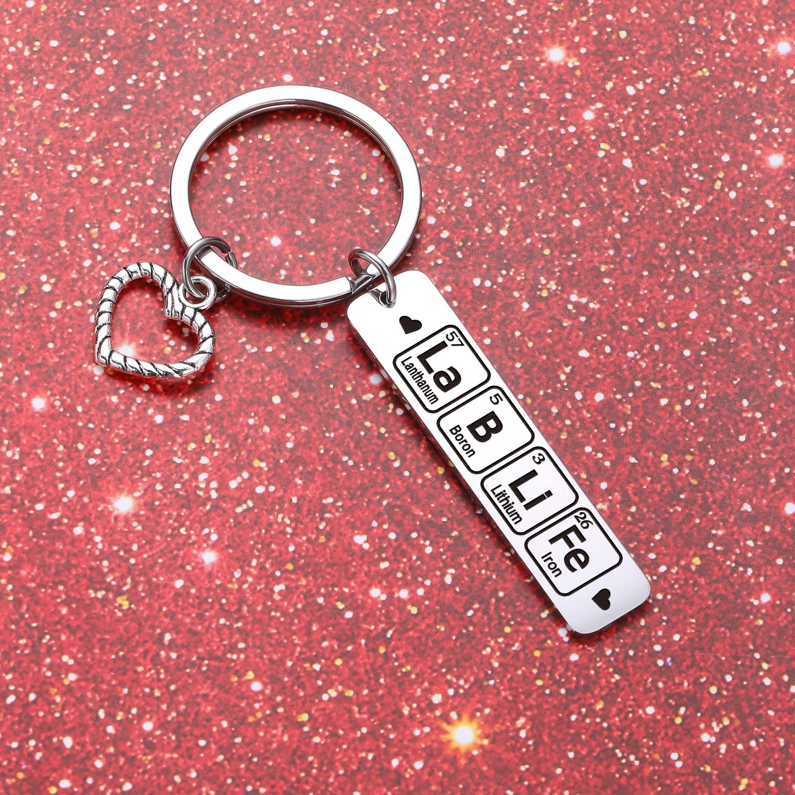 ZQEOU Lab Life Gift Laboratory Research Keychain Scientist Jewelry Hematology Keychain Phlebotomist Keychain Microbiology Keychain Scientist Gift Lab Life Keychain